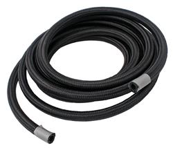 Hose, Premium, Race, -6 AN Size, Synthetic Rubber, Braided Nylon Outer, Black, 500 psi, 15 ft. Length, Each