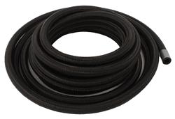 Hose, Premium, Braided Nylon, Synthetic Rubber, Black, -6 AN, 20 ft. Length, Each