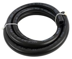 Hose, Parker Push-Lok, Synthetic Rubber, Black, -6 AN, 6 ft. Length, Each