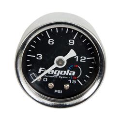 Gauge, Fuel Pressure, 0-15 psi, 1 1/2 in., Analog, Mechanical, Each