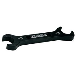 AN Wrench, Double Ended, Aluminum, Black Anodized, -8 AN, Each