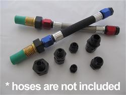 Test and Flush Kit, Aluminum, Black, -6 AN, -8 AN, -10 AN, Kit