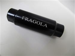 Fuel Filter, Inline, Aluminum, Black, 40 Microns, -6 AN Female O-ring Inlet/Outlet, 3.75 in. Length, Each