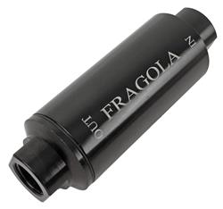 Fuel Filter, Inline, Aluminum, Black, 40 Microns, -10 AN Female O-Ring Inlet/Outlet, 5.75 in. Length, Each