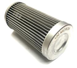 Fuel Filter Element, Replacement, 100 microns, Stainless Steel Mesh, Each