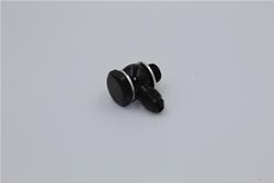 Fitting, -3 AN Banjo, 10mm x 1 Banjo Bolt, Aluminum, Black, Each