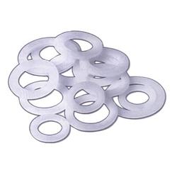 Sealing Washers, -12 AN, Nylon, White, Set of 10