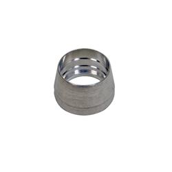 Fitting, Replacement Olive for P.T.F.E. Fitting, Aluminum, Natural, -6 AN, Each