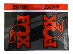Decals and Stickers, Fox Racing Shox, Reservoir Decal, Orange/Black, Fox Logo, 2.5 in., Adhesive, Each