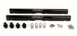 Fuel Rails, Billet Aluminum, Black Anodized, LS1, LS6, Cadillac, Chevy, Pontiac, 5.7L, Pair