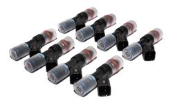 Fuel Injectors, 33 lbs./hr., High Impedance, EV6/USCAR Style, 12 V, Saturated Circuit, Universal, Set of 8