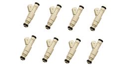 Fuel Injectors, 36 lbs./hr., High Impedance, 12 V, Saturated Circuit, Universal, Set of 8