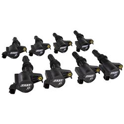 Ignition Coils, XR Series, Black, 40,000 Volts Max, V8, 4.6L, 5.4L, V10, 6.8L, Modular, 3-Valve, Ford, Lincoln, Mercury, Set of 8