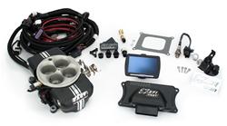 Fuel Injection System, EZ-EFI 2.0 Self-Tuning, Black Anodized Throttle Body, 4-barrel Square Bore Flange, Kit