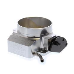 Throttle Body, Big Mouth, Aluminum, Clear Anodized, 102mm, Chevy, LS, Cable Driven, wo/TPS or IAC, Each