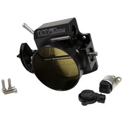 Throttle Body, Big Mouth, Aluminum, Black Anodized, 102mm, Chevy, LS, Cable Driven, with TPS and IAC, Each