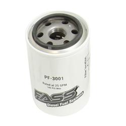 Fuel Filter, Replacement, Canister, 1 in.-14 Inlet, Female Threads, 144 Microns, White, Each