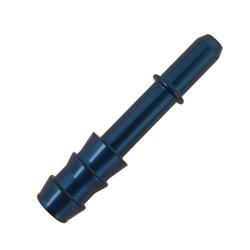 Hose End, Straight, 1/2 in. Size, Quick-disconnect, Aluminum, Blue, 3/8 in. Hose Barb, Each