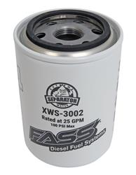 Fuel Filter, Replacement, Canister, 1 in.-14 Inlet, Female Threads, 2 Microns, White, Each