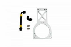 Fuel Pump Mount, Flat Bracket, Billet Aluminum, Natural, 235mm, Kit