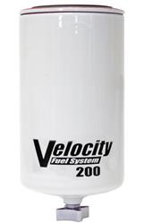 Fuel Filter Element, Replacement, 4 microns, Synthetic Fiber, 210 gph, Velocity Series 200, Diesel, Each