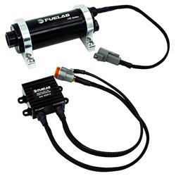 Fuel Pump, High Efficiency EFI Electric In Line, Twin Screw DC Brushless, External, Street/Strip, Remote Mount,79 GPH, Black Anodized, Each