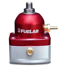 Fuel Pressure Regulator, 515 Series, Inline, Return Style, 4-12 psi, Billet Aluminum, Red Anodized, Each