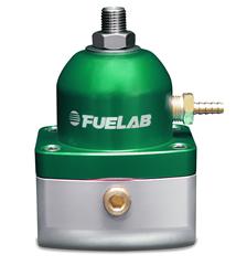 Fuel Pressure Regulator, 525 Series, Inline, Return Style, 1-3 psi, Billet Aluminum, Green Anodized, Each