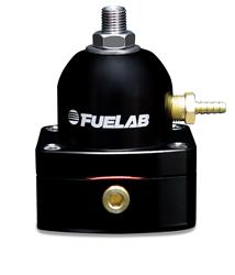 Fuel Pressure Regulator, 535 Series Mini, Inline, Return Style, 90-125 psi, Billet Aluminum, Black Anodized