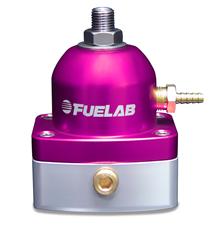 Fuel Pressure Regulator, 525 Series, Inline, Return Style, 4-12 psi, Billet Aluminum, Purple Anodized, Each