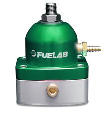 Fuel Pressure Regulator, 545 Series Mini, Inline, Return Style, 25-90 psi, Billet Aluminum, Green Anodized