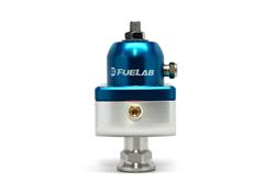 Fuel Pressure Regulator, 555 Series, Inline, Non-return Style, 4-12 psi, Billet Aluminum, Blue Anodized, Each