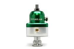 Fuel Pressure Regulator, 555 Series, Inline, Non-return Style, 4-12 psi, Billet Aluminum, Green Anodized, Each