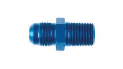 Brake Fitting, Adapter, Straight, Steel, Chrome, 1/8 in. NPT Male Threads, -3 AN Male Threads, Each