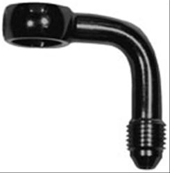 Brake Fitting, Adapter, 90 degree, Stainless Steel, Black, 10mm Banjo, -3 AN Male Threads, Each
