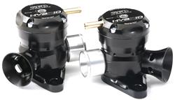 Blow-Off Valve, Hybrid Dual Outlet Valve, Billet Aluminum, Black Anodized, Nissan GTR, Pair