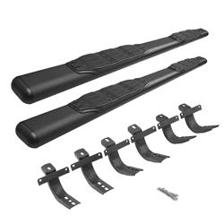 Step Bars, Nerf Bars, 1000 Series Side Steps, Steel, Textured Black Powdercoated, 5.00 in. Diameter, Ford, Bronco, Pair