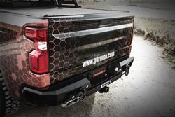 Bumpers, Rear, Fabricated, Steel, Black Textured Powdercoated, Chevy, Each