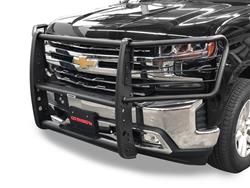 Grille Guards, 3000 Extreme Series StepGuard, Modular, Center and Brush Guards, Steel, Black Textured Powdercoat, Chevrolet, Silverado 1500, Each