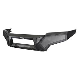 Bumper, Element, Front, Fabricated, Steel, Black Textured Powdercoated, with Fixed Light Bar Mount, Toyota, Tacoma, Each