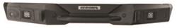 Bumpers, Rockline Rear Full-Width Bumpers, Full Size Bumper, Fabricated, Steel, Black Textured, Rear, Jeep, Each