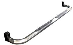 Step Bars, Nerf Bars, 4000 Series, Stainless Steel, Polished, 3 in. Diameter, Dodge, Ram, Pair