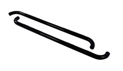 Step Bars, Nerf Bars, 4000 Series, Steel, Black Powdercoated, 3 in. Diameter, Dodge, Ram, Pair
