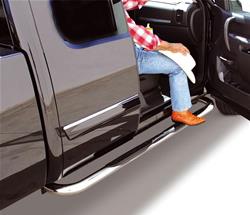 Step Bars, 4000 Series, Steel, Chrome, Jeep, Pair
