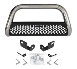 Grille Guard, Charger RC2 Bull Bar, One-Piece, Stainless Steel, Polished, Ford, Each