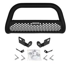 Grille Guard, Charger RC2 Bull Bar, One-Piece, Steel, Black Textured Powdercoated, Chevy, GMC, Each