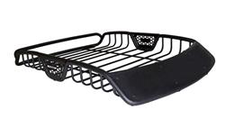 Roof Rack, SR10, Steel, Black Textured Powdercoated, 40 in. Width, 48 in. Length, 6 in. Height, Each