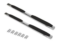 Step Bars, Nerf Bars, 4 OE Xtreme, Stainless Steel, Polished, 4 in. Diameter, Chevy, GMC, Pair