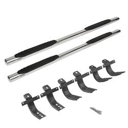 Step Bars, Nerf Bars, 4 OE Xtreme, Stainless Steel, Polished, 4 in. Diameter, Ford, Bronco, Pair