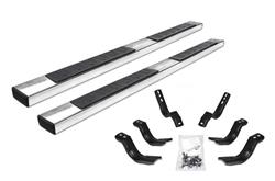 Nerf Bars and Step Bars, 6 OE Xtreme II Bars, Stainless Steel, Polished, 6.00 in. Diameter, Chevrolet, GMC, Pair